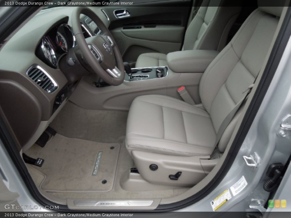 Dark Graystone/Medium Graystone Interior Front Seat for the 2013 Dodge Durango Crew #75518447