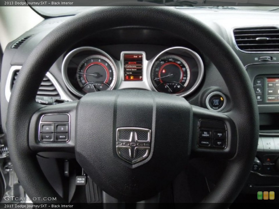 Black Interior Steering Wheel for the 2013 Dodge Journey SXT #75518789