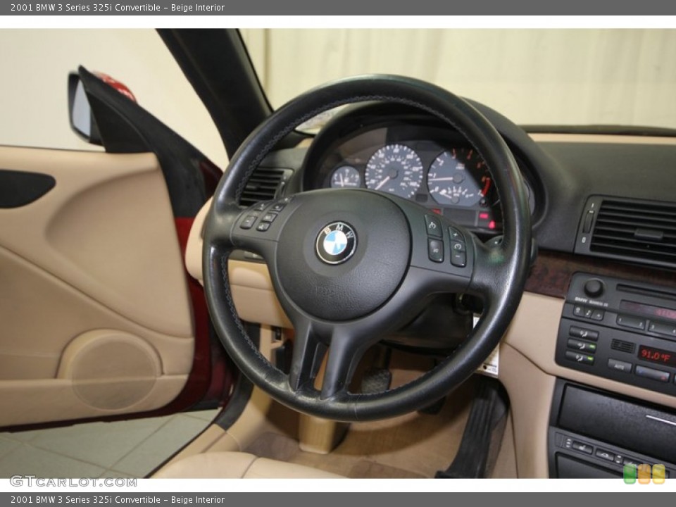 Beige Interior Steering Wheel for the 2001 BMW 3 Series 325i Convertible #75519351