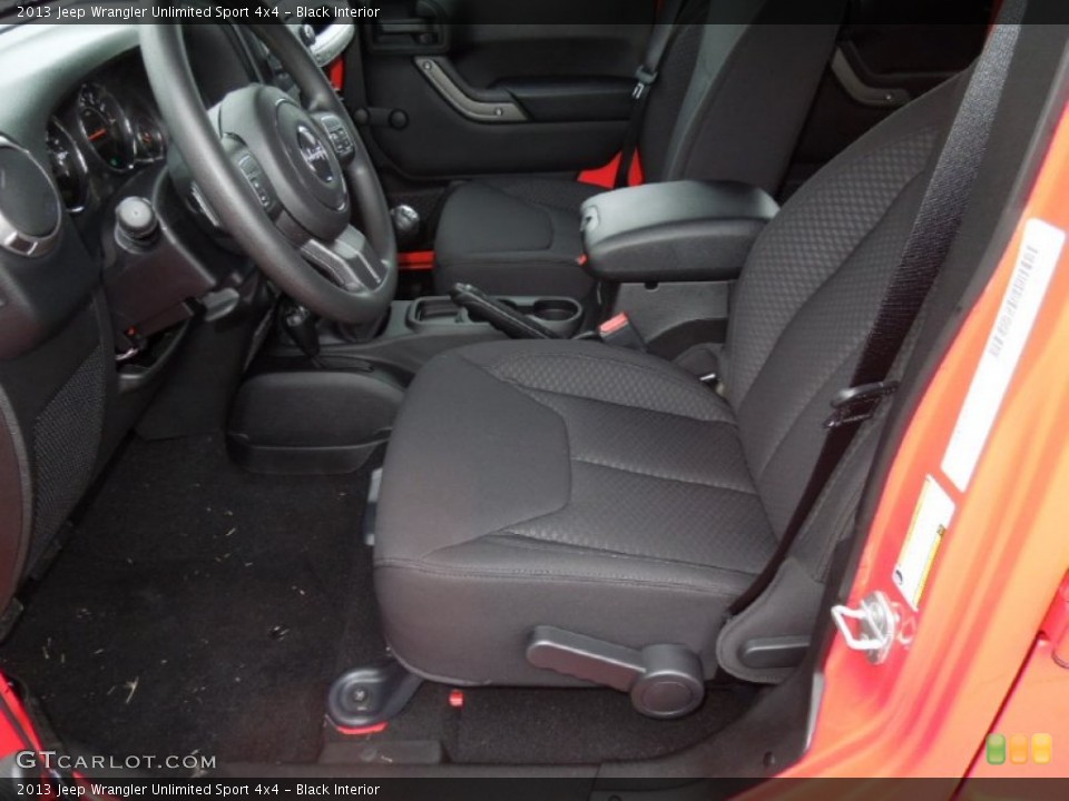 Black Interior Photo for the 2013 Jeep Wrangler Unlimited Sport 4x4 #75520040