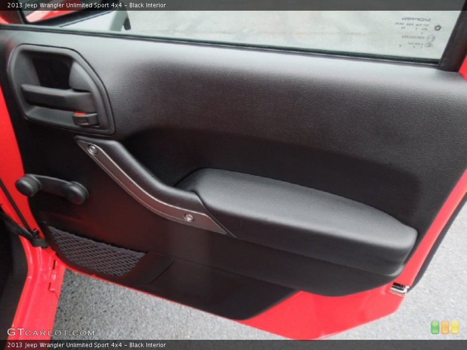 Black Interior Door Panel for the 2013 Jeep Wrangler Unlimited Sport 4x4 #75520115