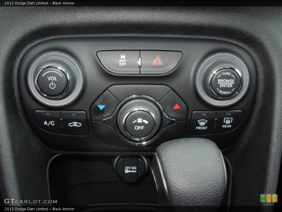 Black Interior Controls for the 2013 Dodge Dart Limited #75520600