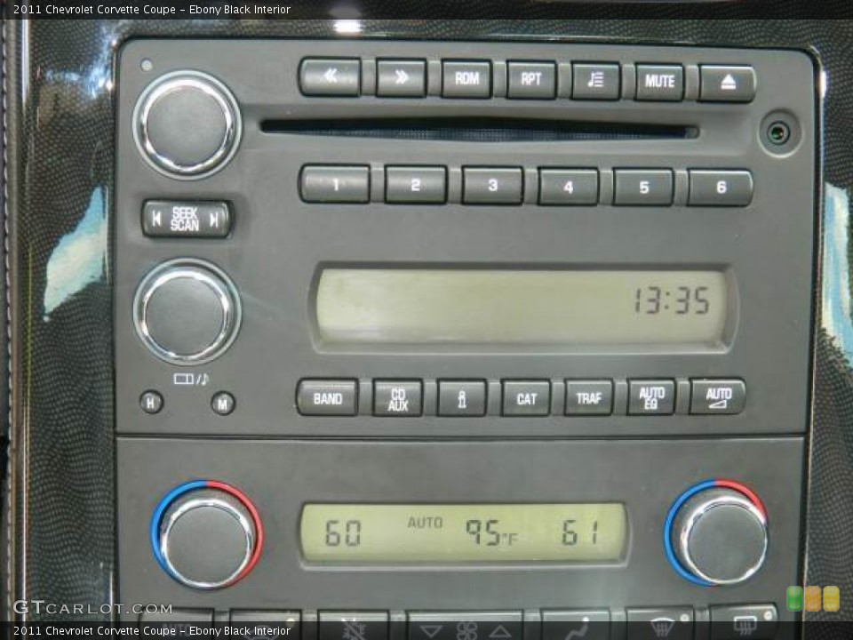 Ebony Black Interior Audio System for the 2011 Chevrolet Corvette Coupe #75523220