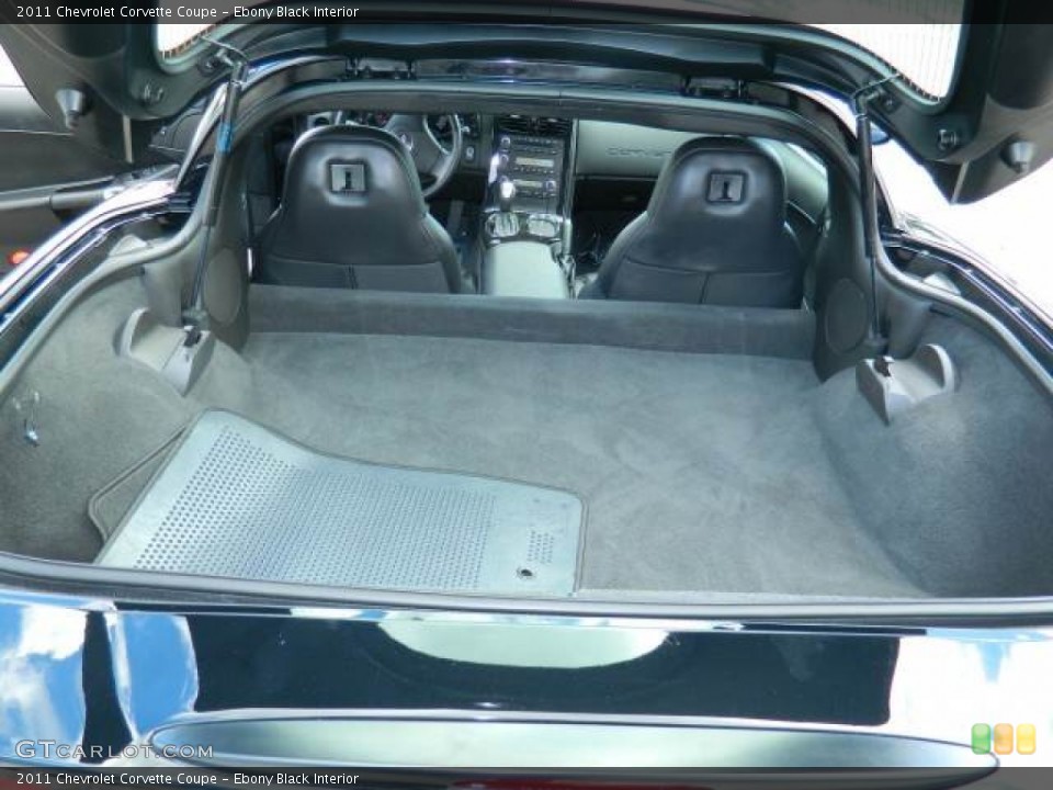 Ebony Black Interior Trunk for the 2011 Chevrolet Corvette Coupe #75523241