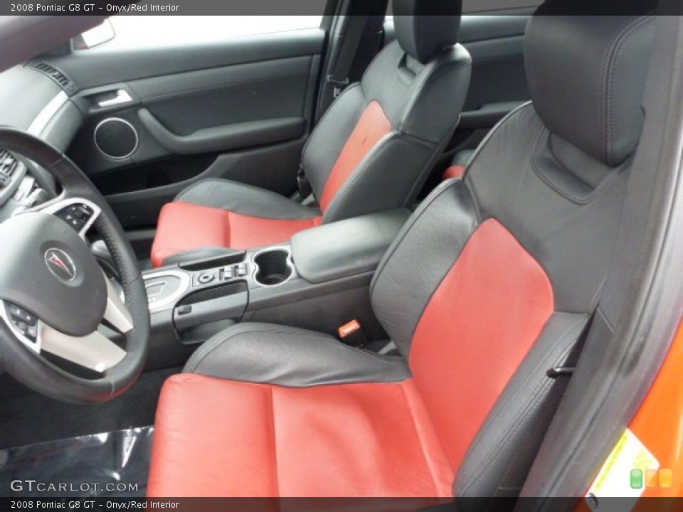 Onyx/Red Interior Photo for the 2008 Pontiac G8 GT #75523484