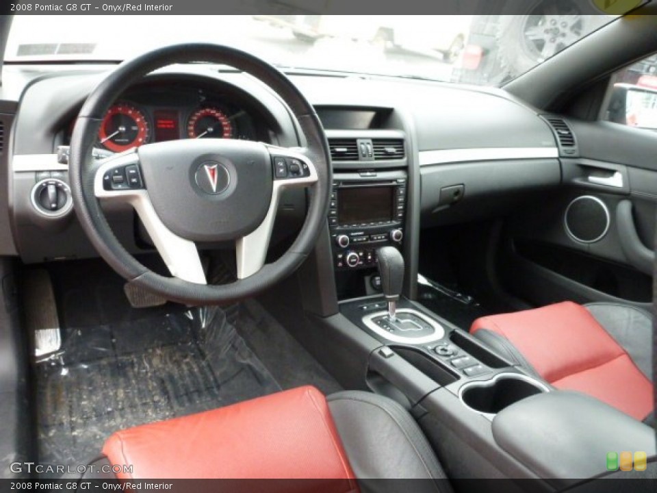 Onyx/Red Interior Dashboard for the 2008 Pontiac G8 GT #75523490