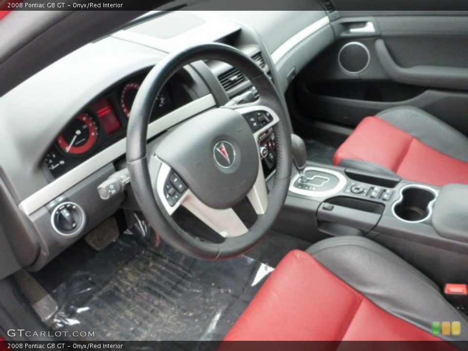 Onyx/Red Interior Photo for the 2008 Pontiac G8 GT #75523499