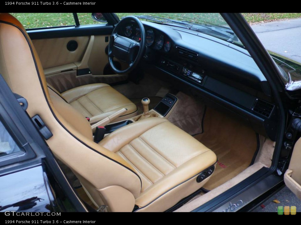 Cashmere Interior Photo for the 1994 Porsche 911 Turbo 3.6 #755309