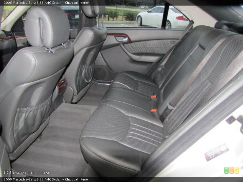 Charcoal Interior Rear Seat for the 2006 Mercedes-Benz S 55 AMG Sedan #75530931