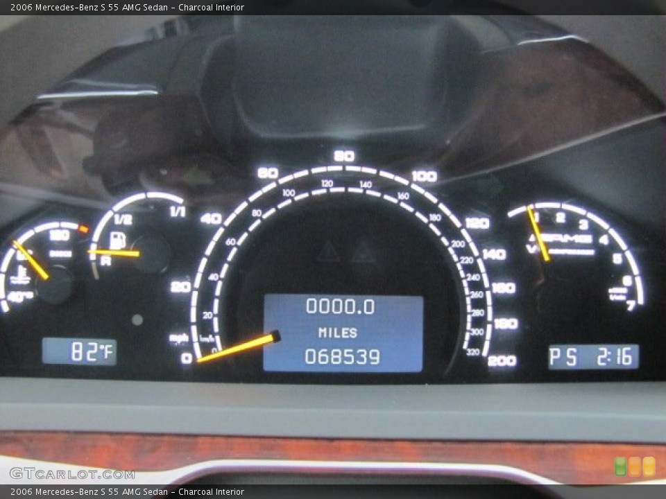 Charcoal Interior Gauges for the 2006 Mercedes-Benz S 55 AMG Sedan #75531249
