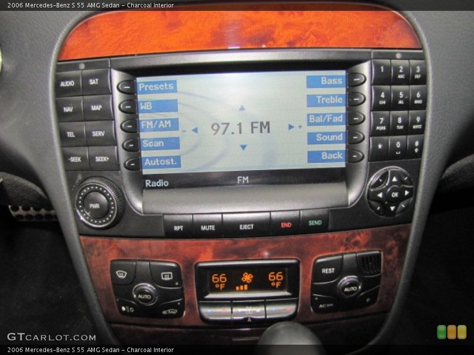 Charcoal Interior Controls for the 2006 Mercedes-Benz S 55 AMG Sedan #75531276