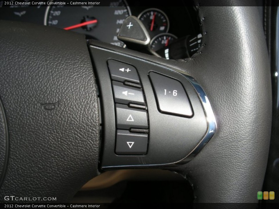 Cashmere Interior Controls for the 2012 Chevrolet Corvette Convertible #75532056