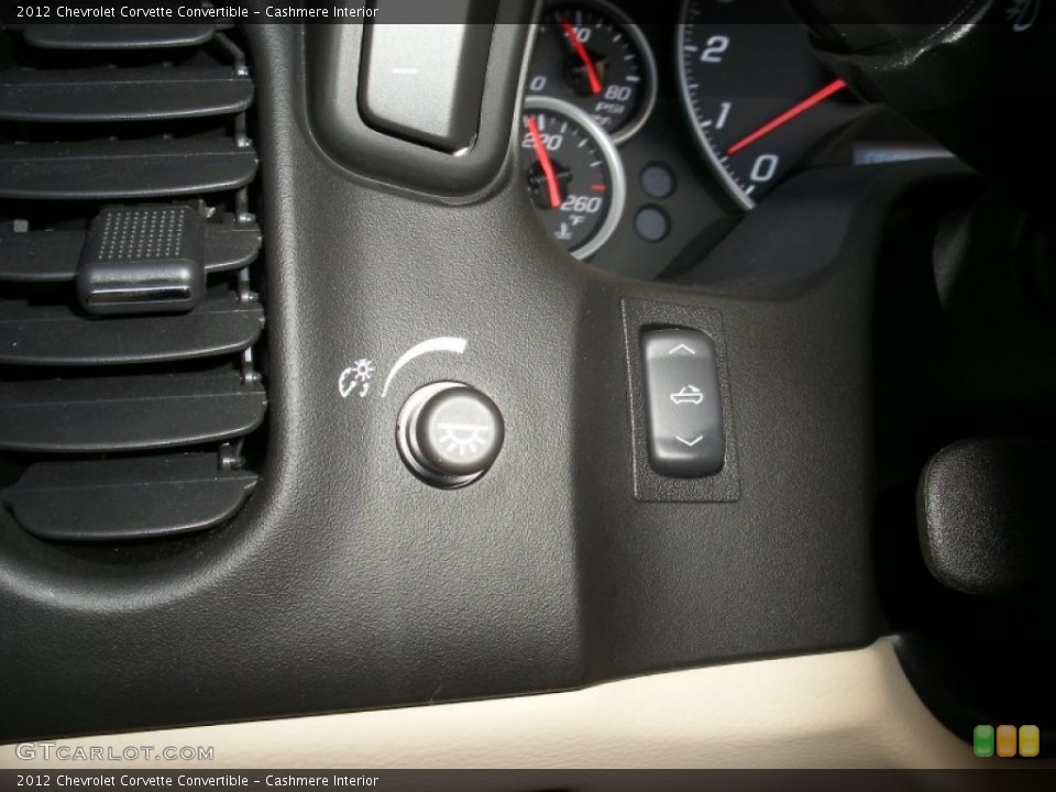 Cashmere Interior Controls for the 2012 Chevrolet Corvette Convertible #75532218