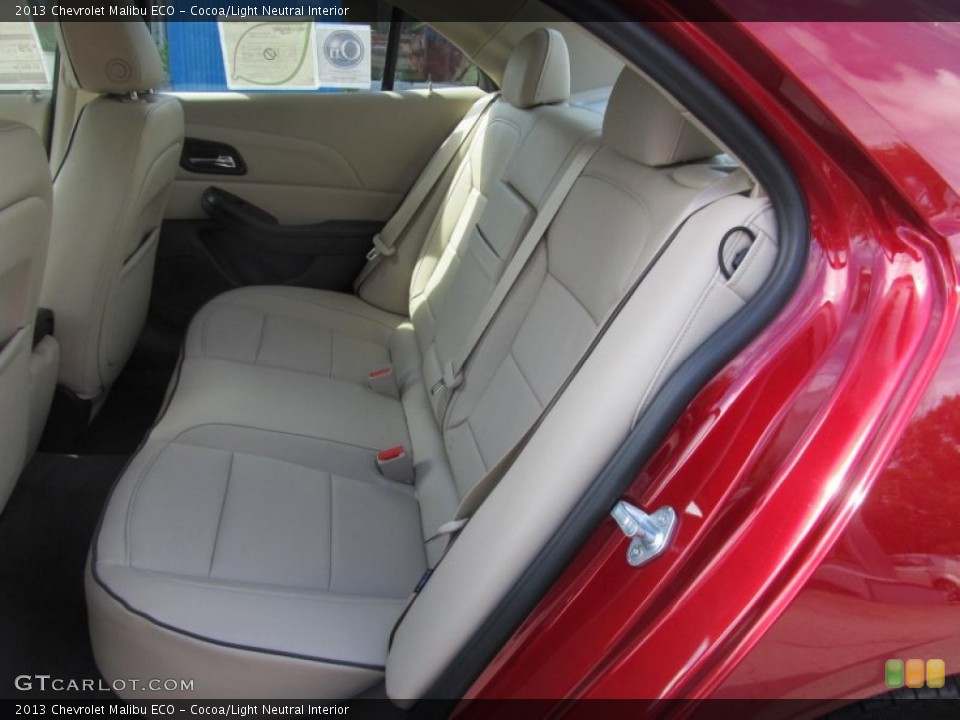 Cocoa/Light Neutral Interior Rear Seat for the 2013 Chevrolet Malibu ECO #75532392