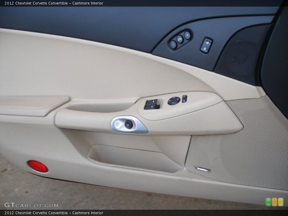 Cashmere Interior Door Panel for the 2012 Chevrolet Corvette Convertible #75532407