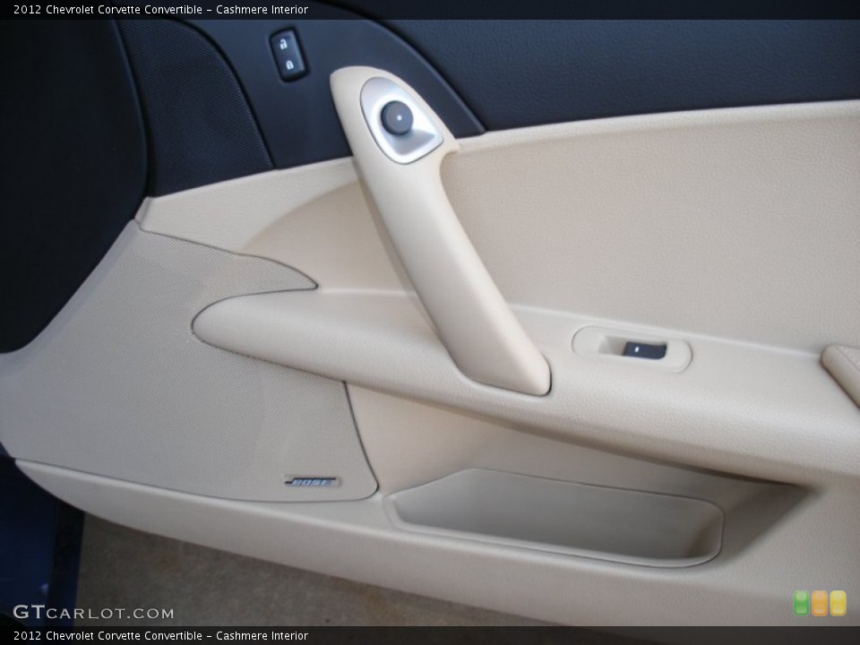 Cashmere Interior Door Panel for the 2012 Chevrolet Corvette Convertible #75532428