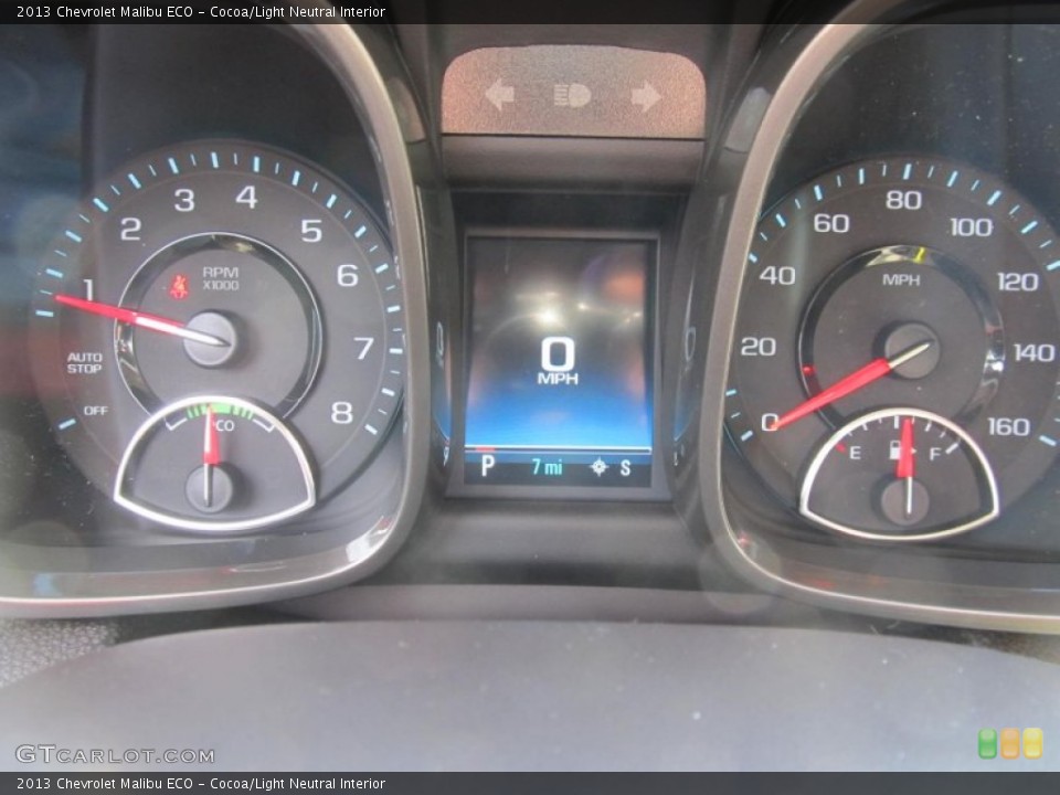 Cocoa/Light Neutral Interior Gauges for the 2013 Chevrolet Malibu ECO #75532518