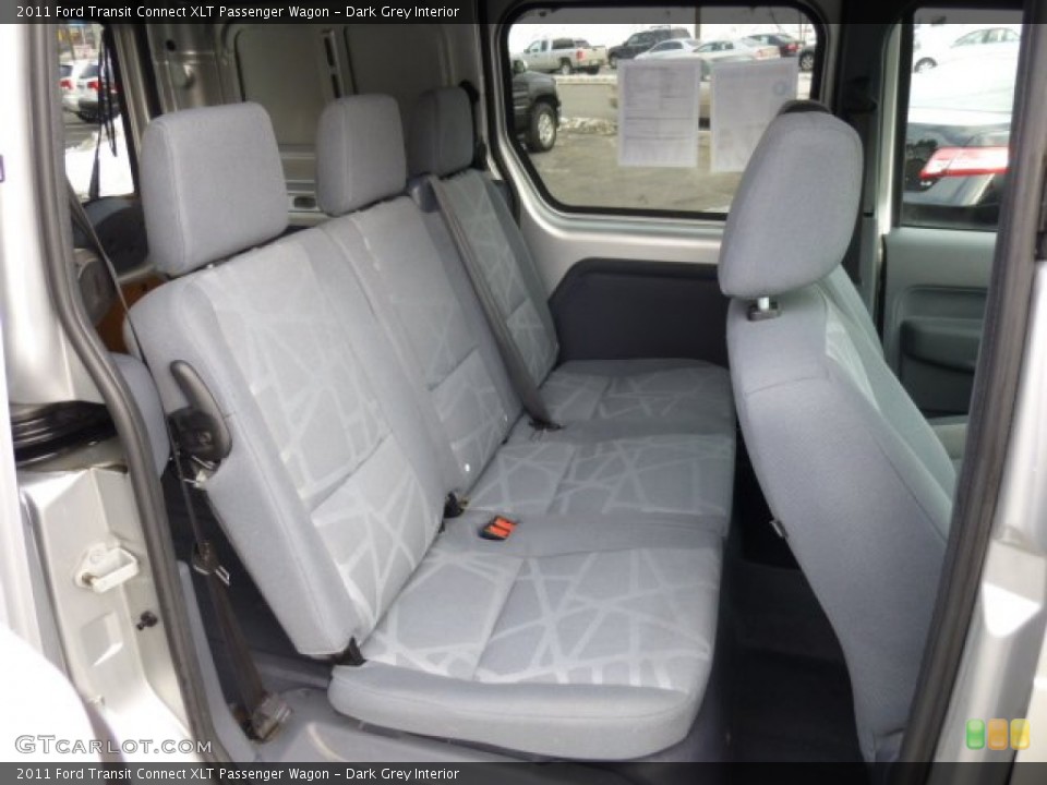 Dark Grey Interior Rear Seat for the 2011 Ford Transit Connect XLT Passenger Wagon #75533580