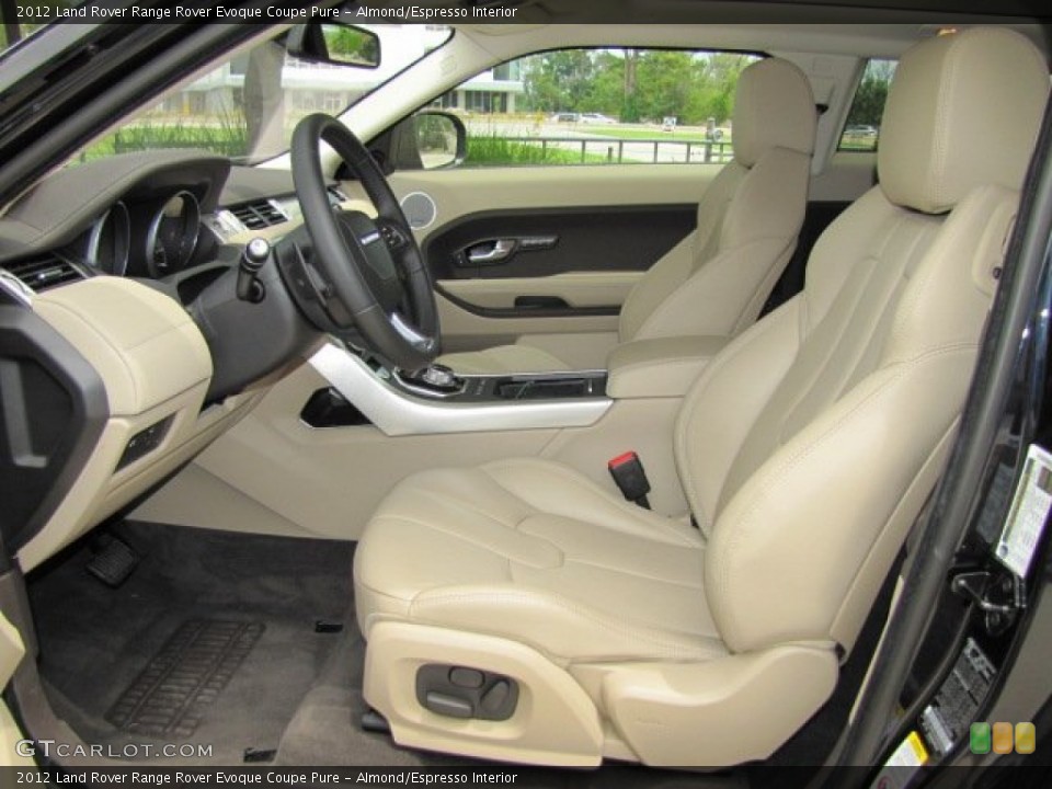 Almond/Espresso Interior Front Seat for the 2012 Land Rover Range Rover Evoque Coupe Pure #75533938
