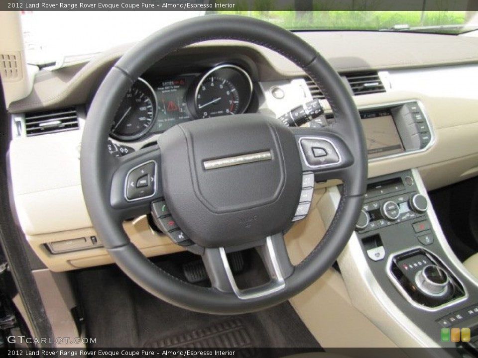 Almond/Espresso Interior Steering Wheel for the 2012 Land Rover Range Rover Evoque Coupe Pure #75533951