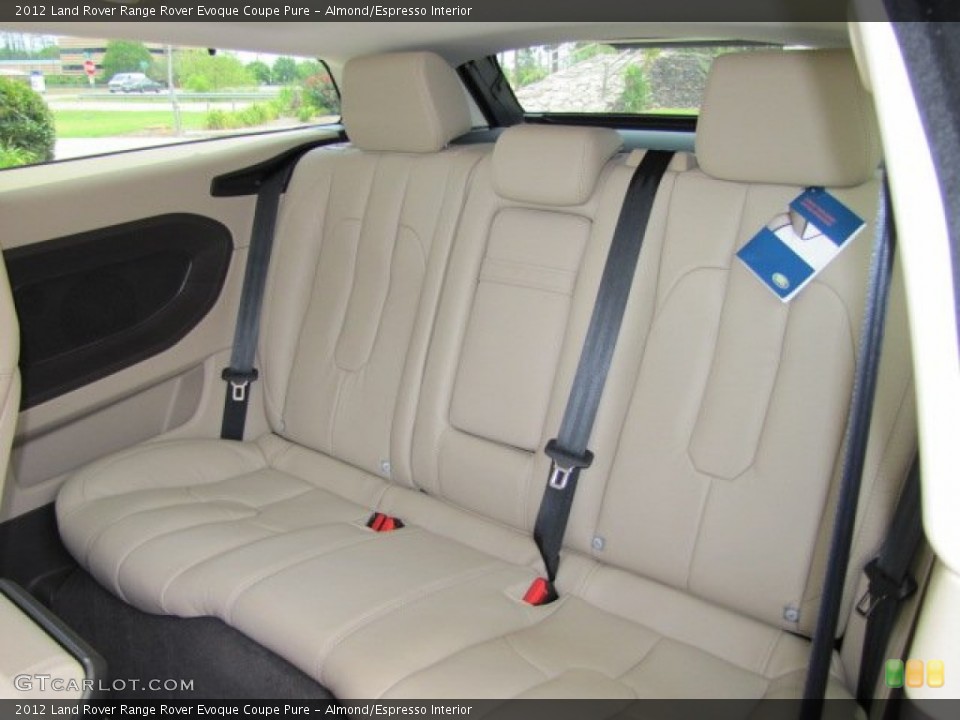 Almond/Espresso Interior Rear Seat for the 2012 Land Rover Range Rover Evoque Coupe Pure #75533970