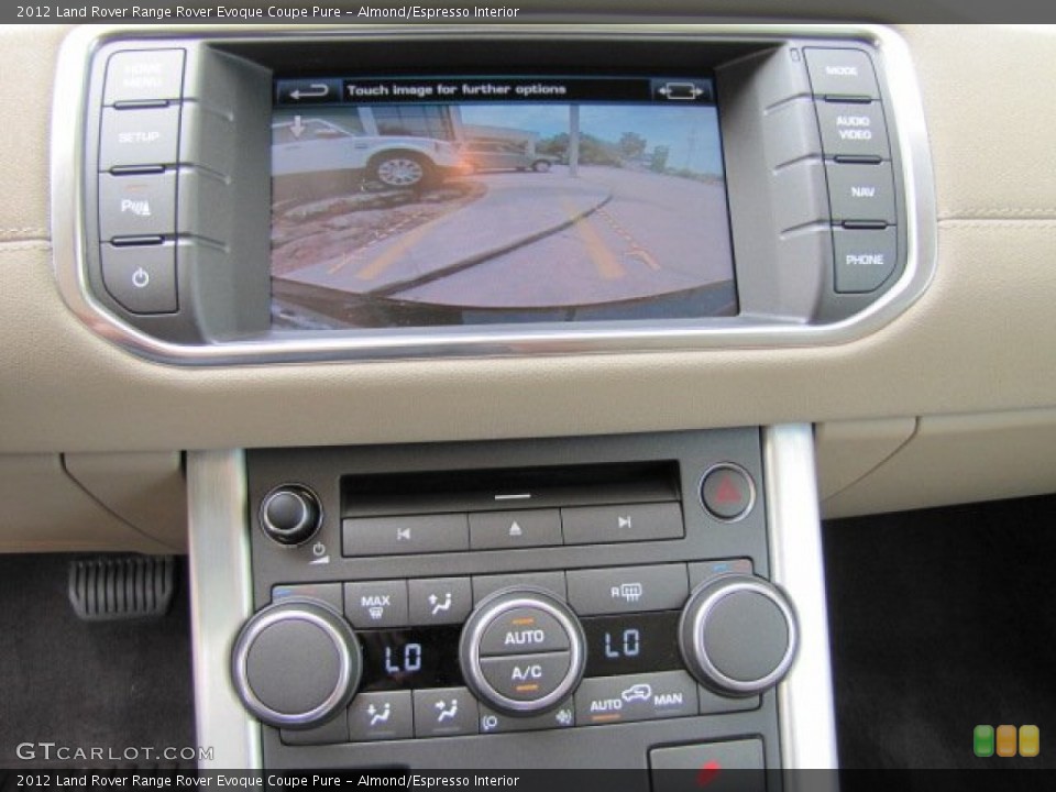 Almond/Espresso Interior Controls for the 2012 Land Rover Range Rover Evoque Coupe Pure #75534138