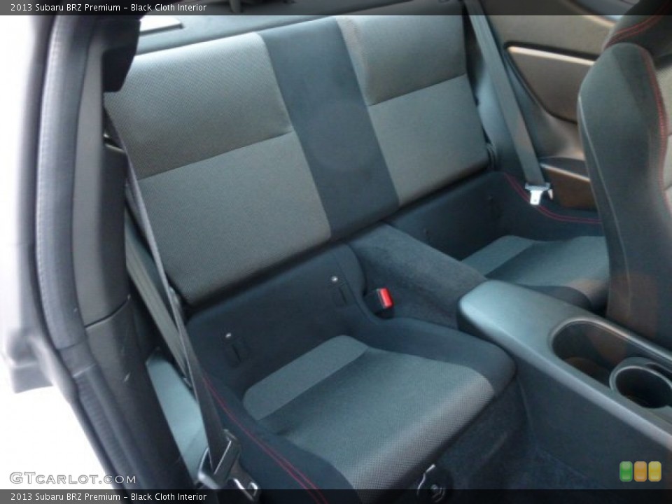 Black Cloth Interior Rear Seat for the 2013 Subaru BRZ Premium #75536414