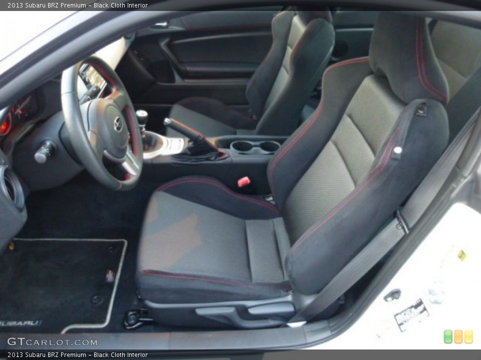 Black Cloth 2013 Subaru BRZ Interiors