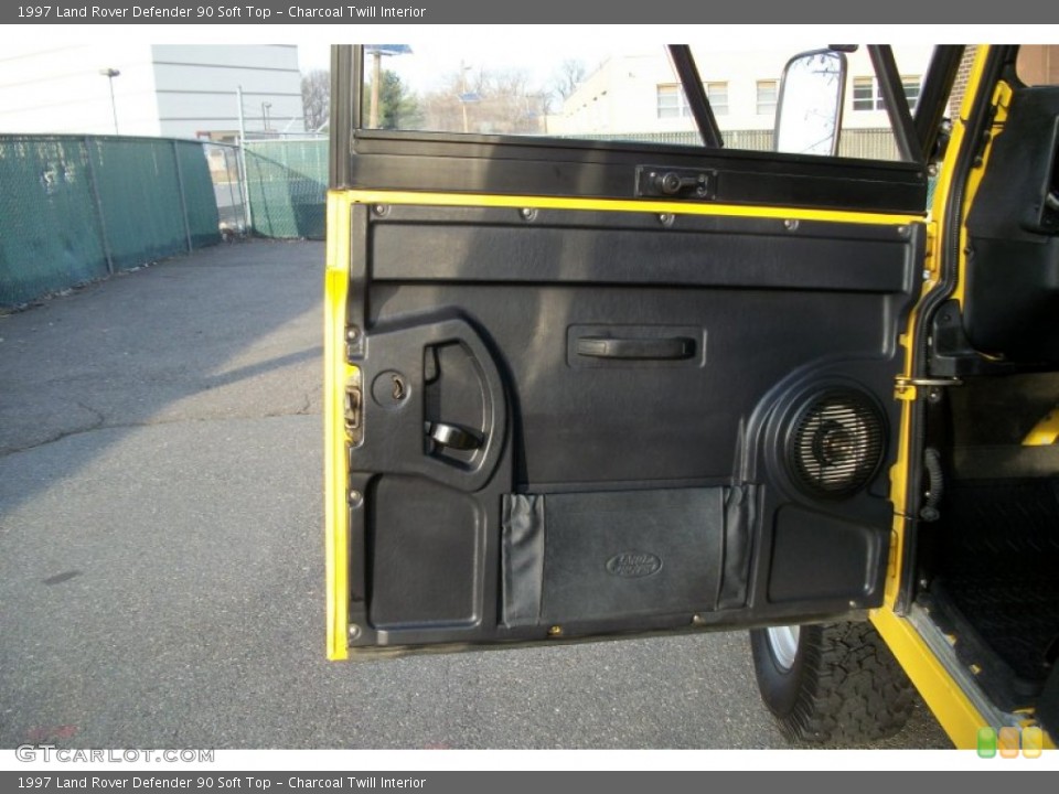 Charcoal Twill Interior Door Panel for the 1997 Land Rover Defender 90 Soft Top #75537675