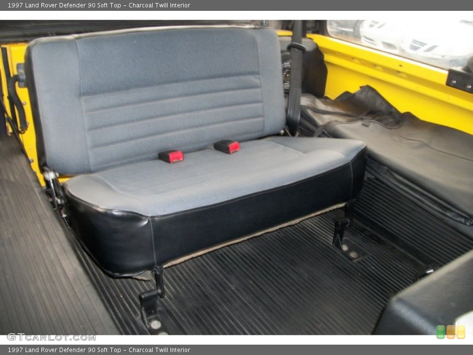 Charcoal Twill Interior Rear Seat for the 1997 Land Rover Defender 90 Soft Top #75537969