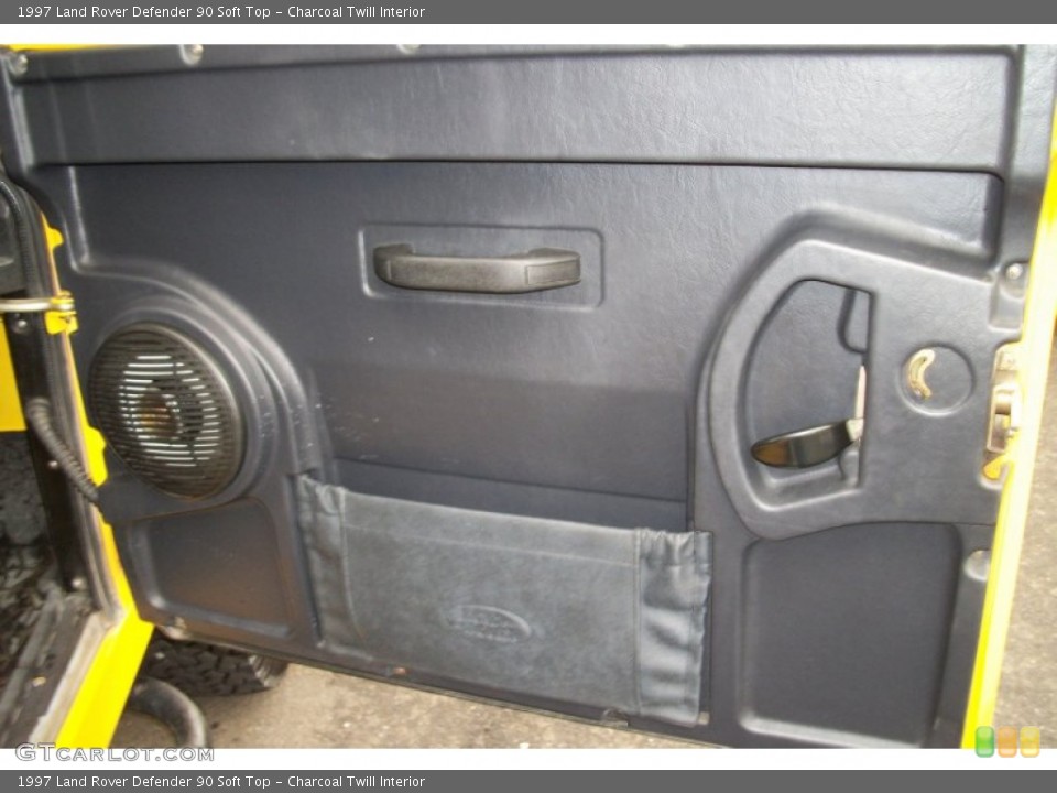 Charcoal Twill Interior Door Panel for the 1997 Land Rover Defender 90 Soft Top #75538012