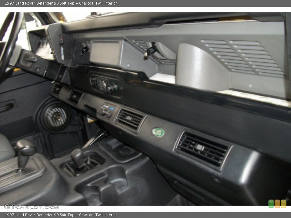 Charcoal Twill Interior Dashboard for the 1997 Land Rover Defender 90 Soft Top #75538030