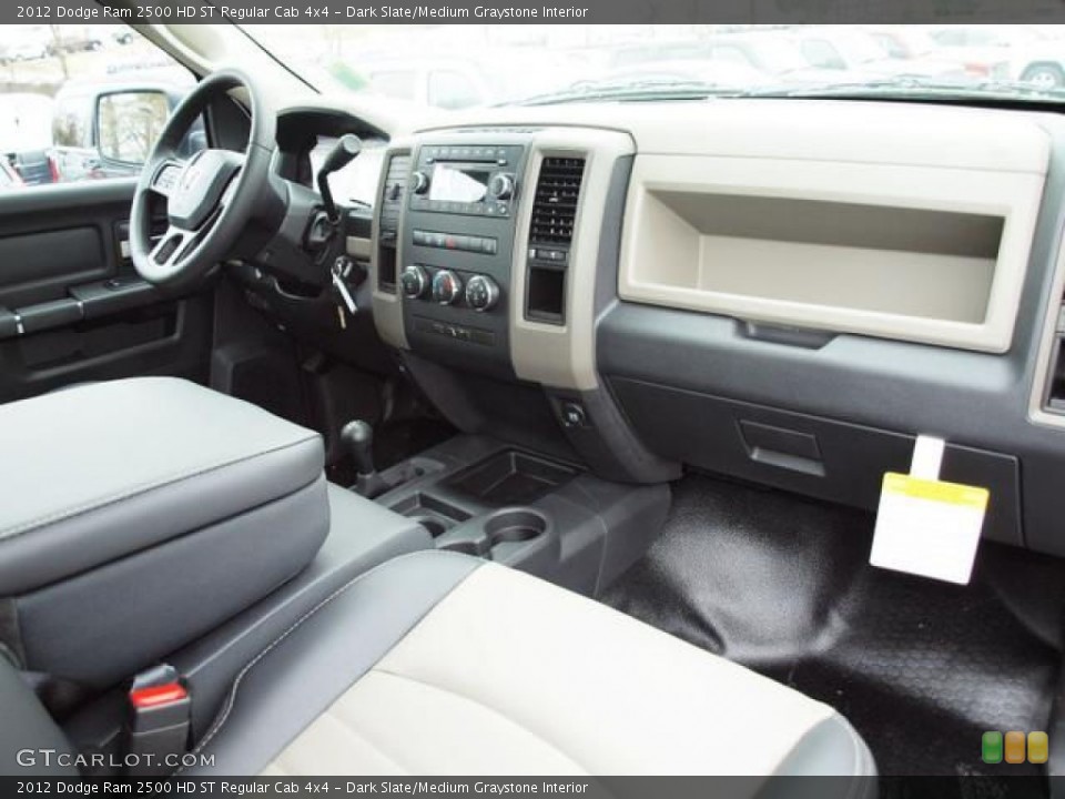 Dark Slate/Medium Graystone Interior Dashboard for the 2012 Dodge Ram 2500 HD ST Regular Cab 4x4 #75538113