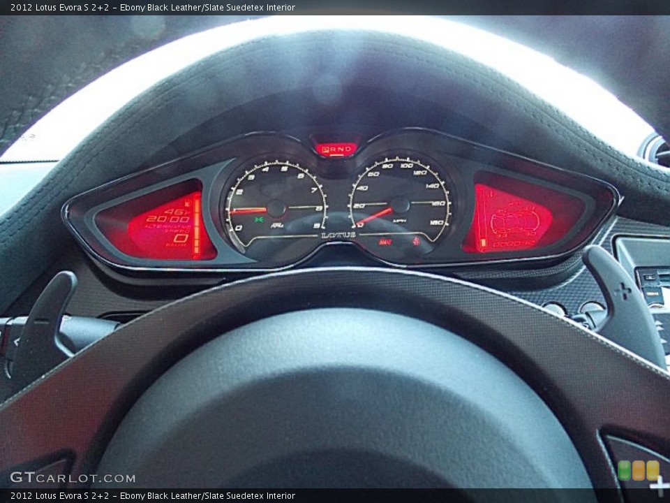 Ebony Black Leather/Slate Suedetex Interior Gauges for the 2012 Lotus Evora S 2+2 #75539577