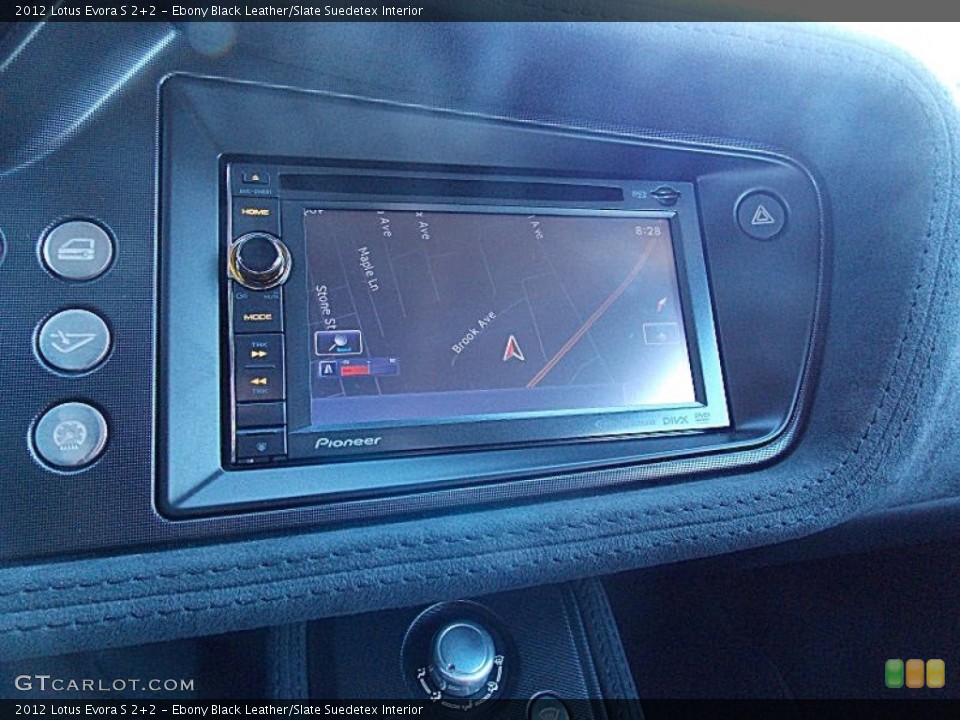 Ebony Black Leather/Slate Suedetex Interior Navigation for the 2012 Lotus Evora S 2+2 #75539598