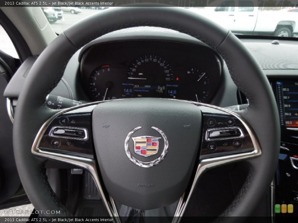 Jet Black/Jet Black Accents Interior Steering Wheel for the 2013 Cadillac ATS 2.5L #75541860