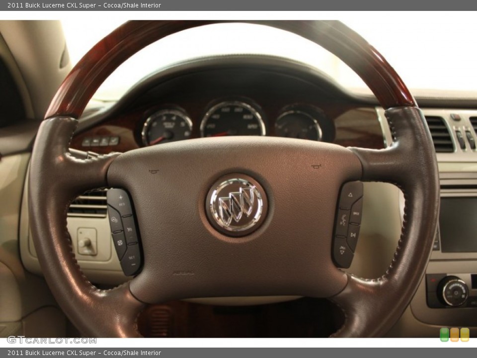 Cocoa/Shale Interior Steering Wheel for the 2011 Buick Lucerne CXL Super #75544236