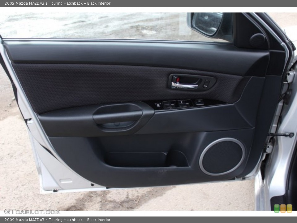 Black Interior Door Panel for the 2009 Mazda MAZDA3 s Touring Hatchback #75545647