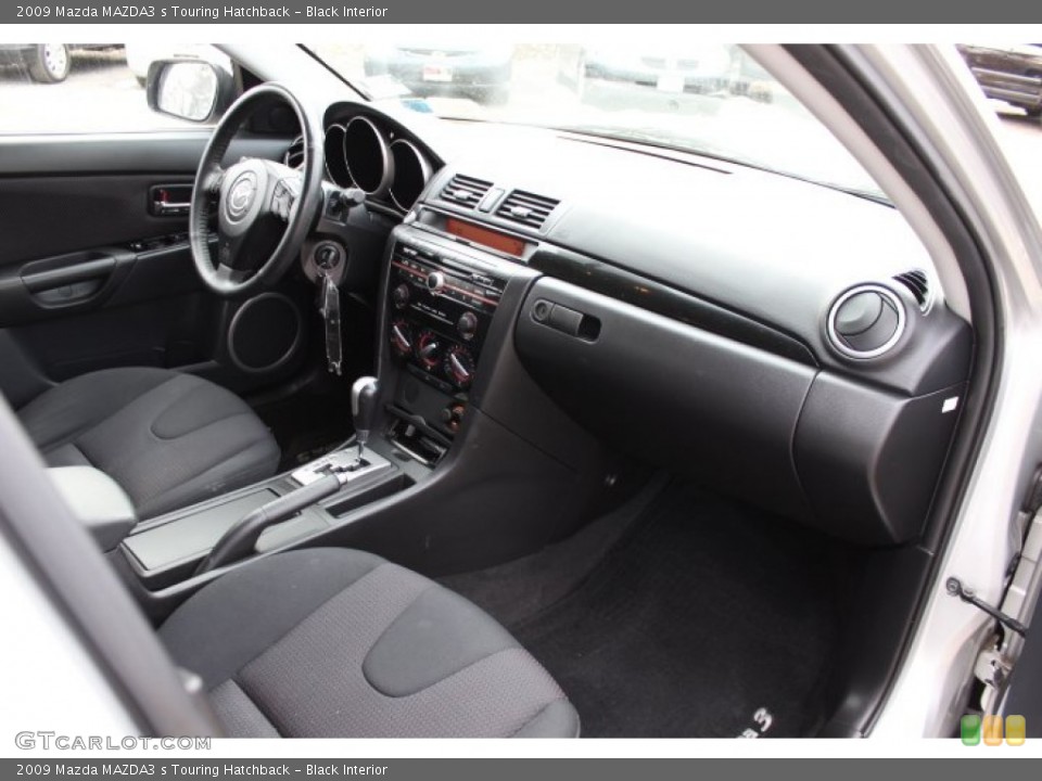 Black Interior Dashboard for the 2009 Mazda MAZDA3 s Touring Hatchback #75545796