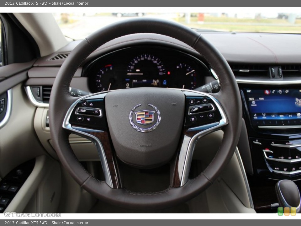 Shale/Cocoa Interior Steering Wheel for the 2013 Cadillac XTS FWD #75547464