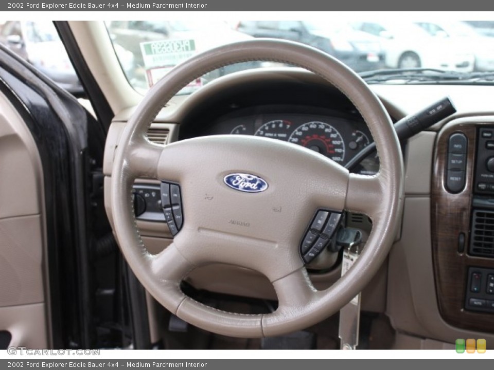 Medium Parchment Interior Steering Wheel for the 2002 Ford Explorer Eddie Bauer 4x4 #75548046