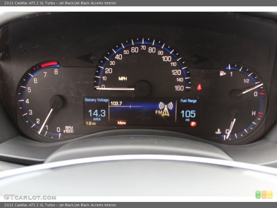 Jet Black/Jet Black Accents Interior Gauges for the 2013 Cadillac ATS 2.0L Turbo #75548160