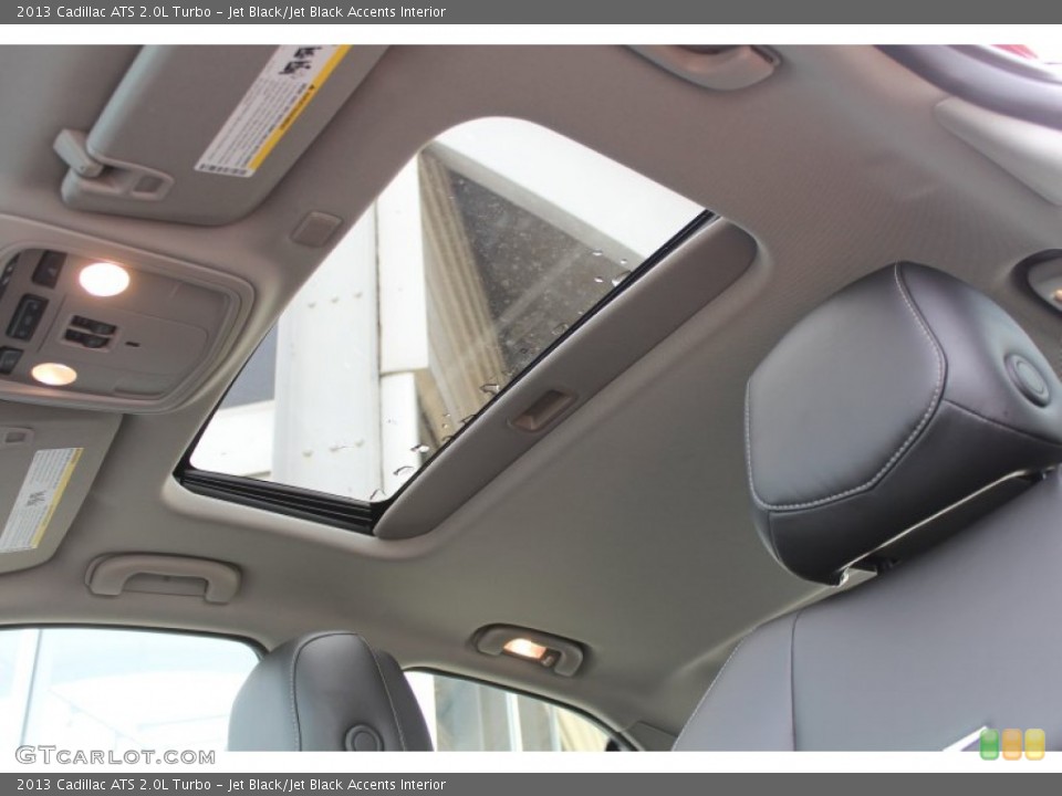 Jet Black/Jet Black Accents Interior Sunroof for the 2013 Cadillac ATS 2.0L Turbo #75548172