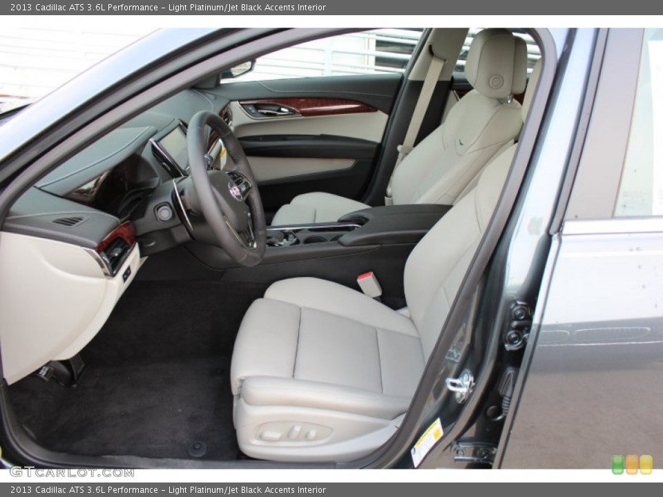 Light Platinum/Jet Black Accents Interior Front Seat for the 2013 Cadillac ATS 3.6L Performance #75548544