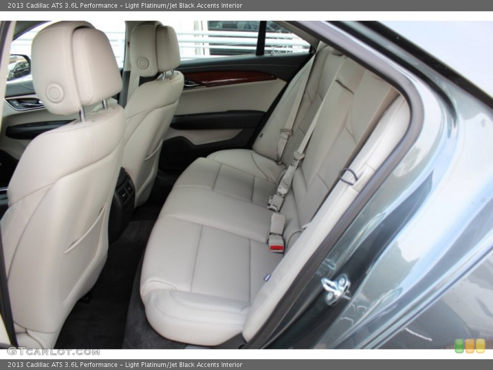 Light Platinum/Jet Black Accents Interior Rear Seat for the 2013 Cadillac ATS 3.6L Performance #75548556