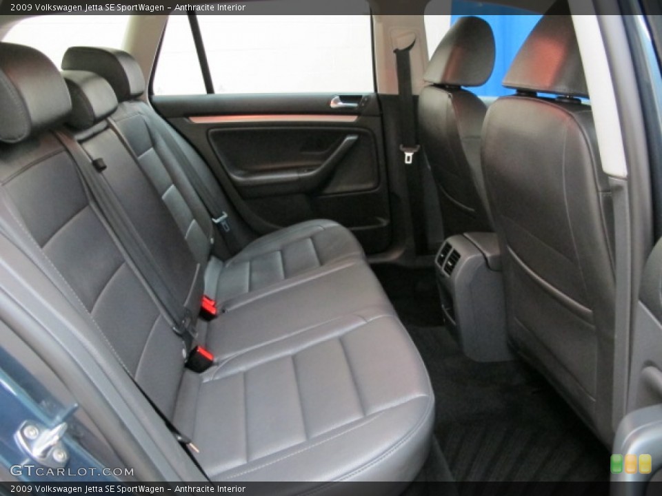 Anthracite Interior Rear Seat for the 2009 Volkswagen Jetta SE SportWagen #75552021