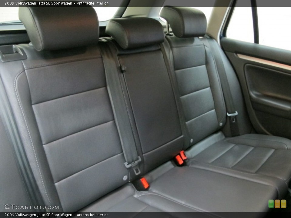 Anthracite Interior Rear Seat for the 2009 Volkswagen Jetta SE SportWagen #75552033