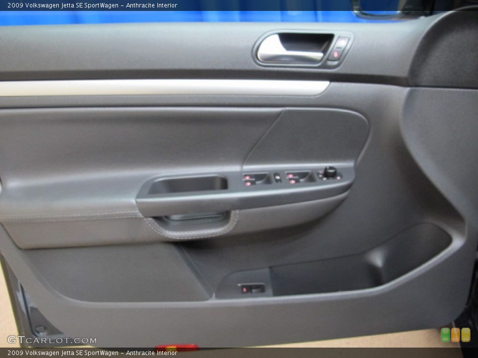 Anthracite Interior Door Panel for the 2009 Volkswagen Jetta SE SportWagen #75552162