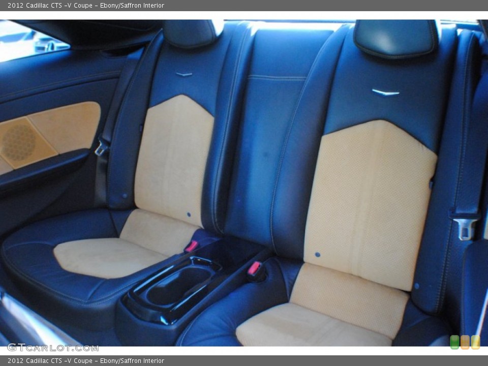 Ebony/Saffron Interior Rear Seat for the 2012 Cadillac CTS -V Coupe #75562717