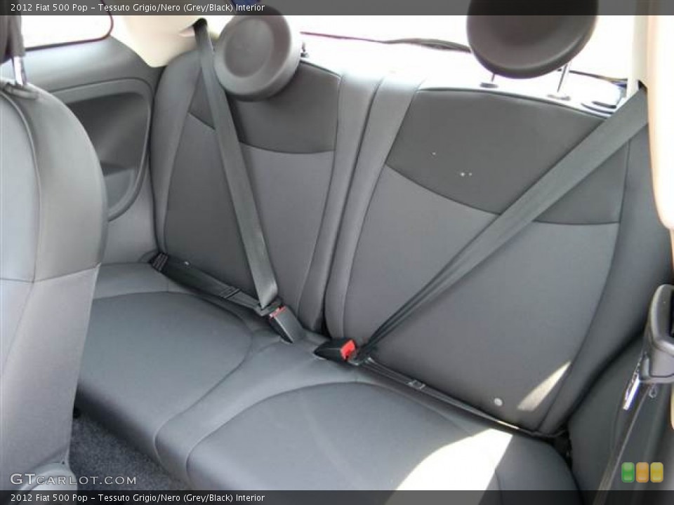 Tessuto Grigio/Nero (Grey/Black) Interior Rear Seat for the 2012 Fiat 500 Pop #75563437